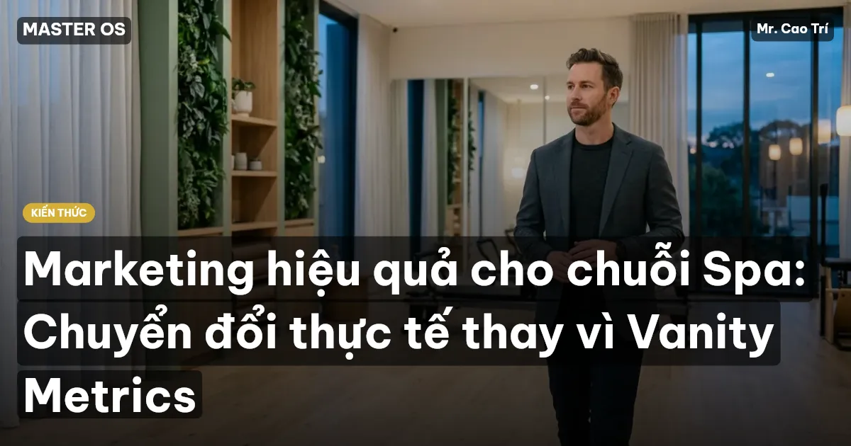 Marketing hiệu quả cho chuỗi Spa: Chuyển đổi thực tế thay vì Vanity Metrics