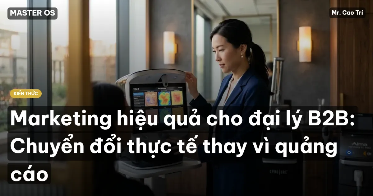 Marketing hiệu quả cho đại lý B2B: Chuyển đổi thực tế thay vì quảng cáo