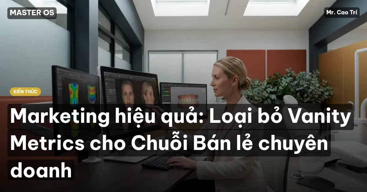 Marketing hiệu quả: Loại bỏ Vanity Metrics cho Chuỗi Bán lẻ chuyên doanh