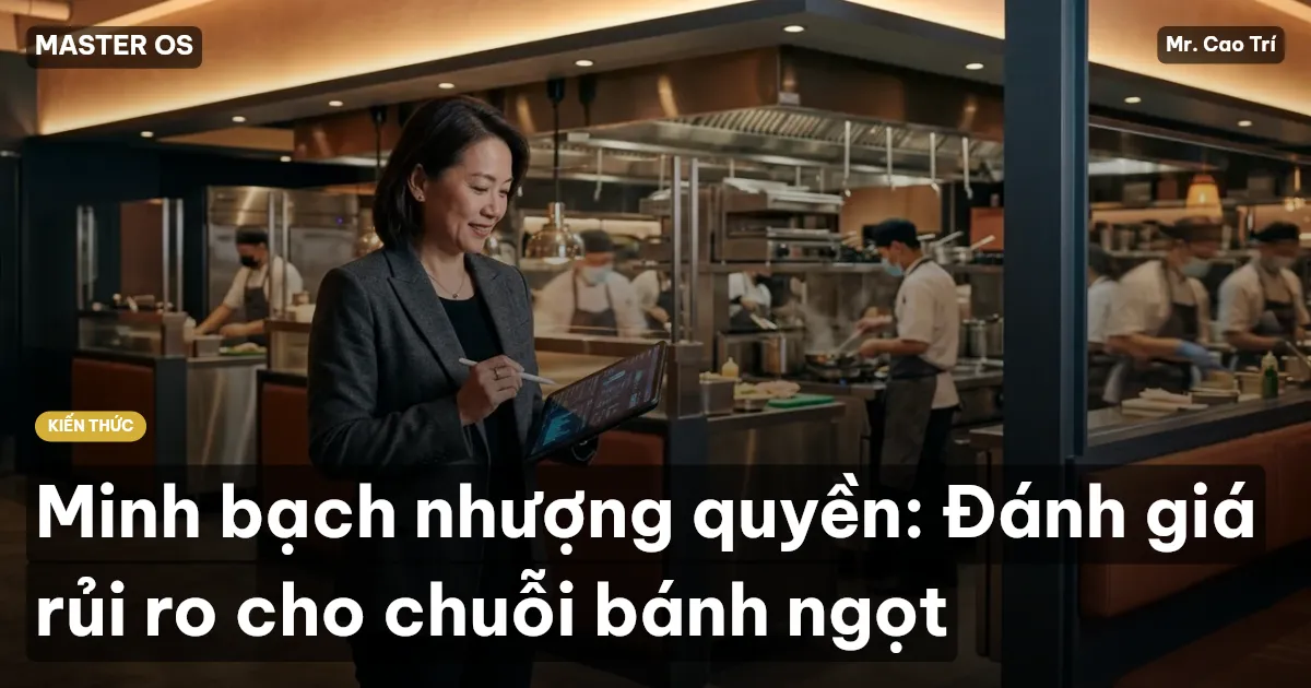 Minh bạch nhượng quyền: Đánh giá rủi ro cho chuỗi bánh ngọt