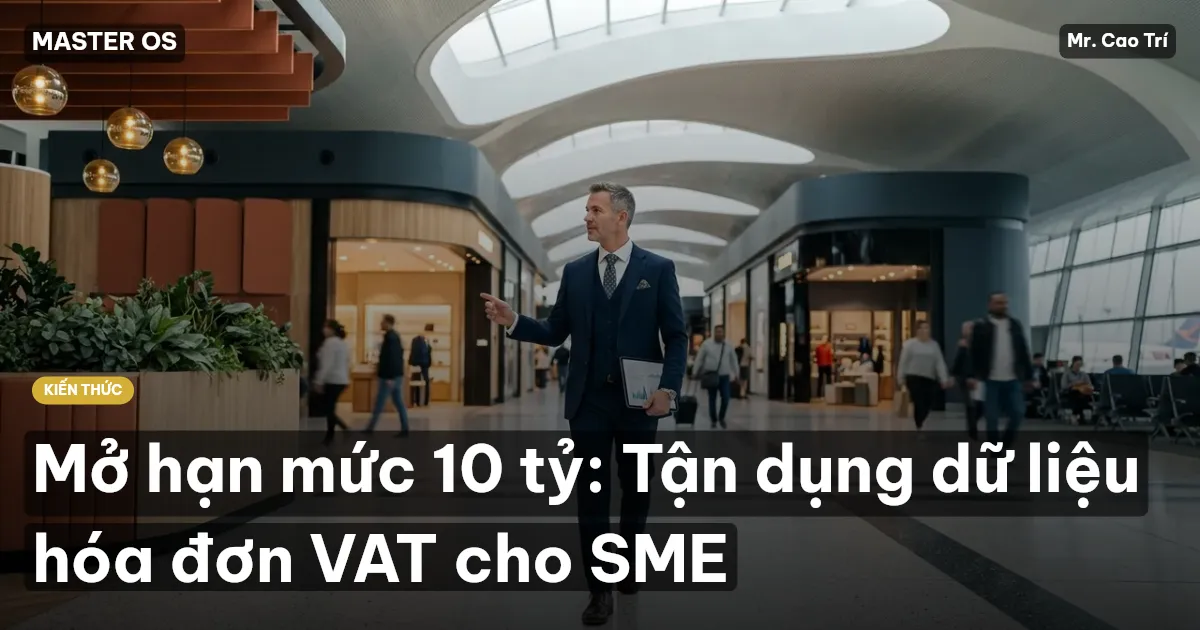 Mở hạn mức 10 tỷ: Tận dụng dữ liệu hóa đơn VAT cho SME