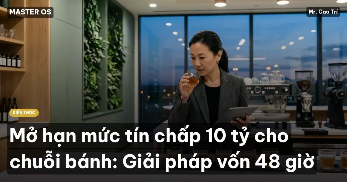 Mở hạn mức tín chấp 10 tỷ cho chuỗi bánh: Giải pháp vốn 48 giờ