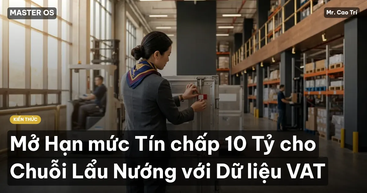Mở Hạn mức Tín chấp 10 Tỷ cho Chuỗi Lẩu Nướng với Dữ liệu VAT