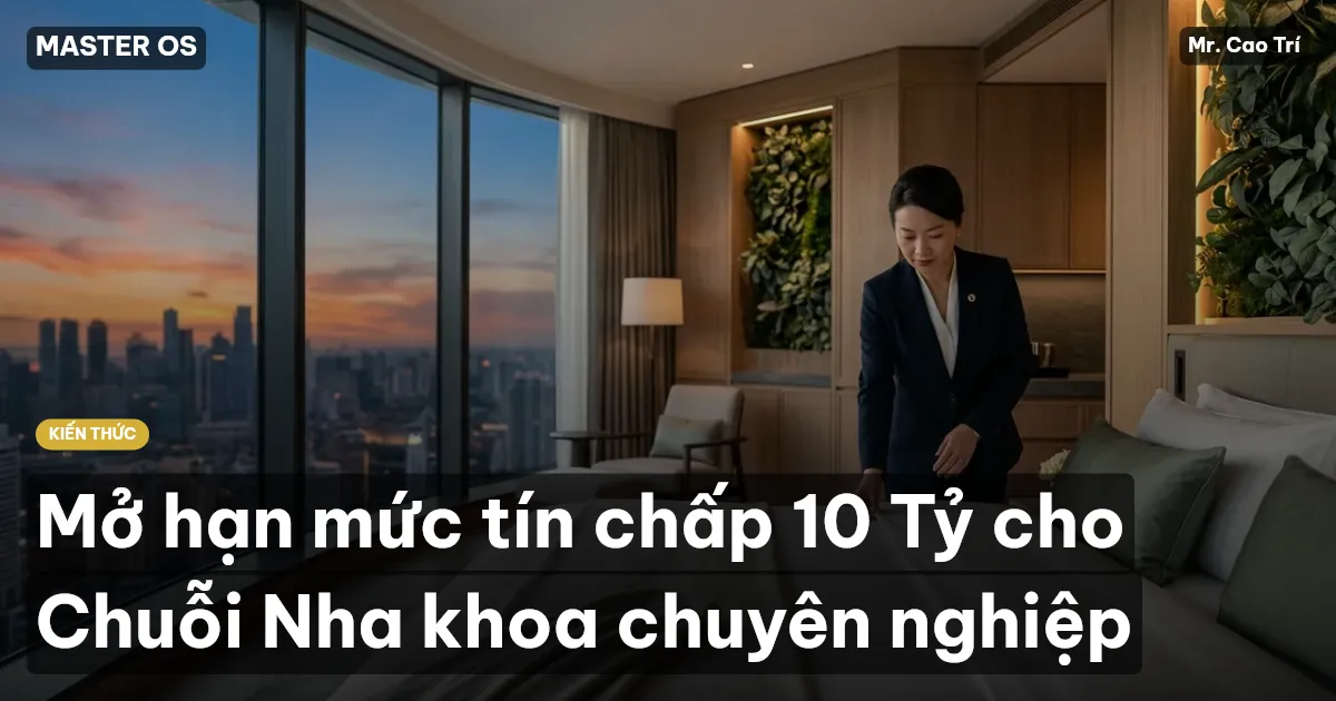 Mở hạn mức tín chấp 10 Tỷ cho Chuỗi Nha khoa chuyên nghiệp