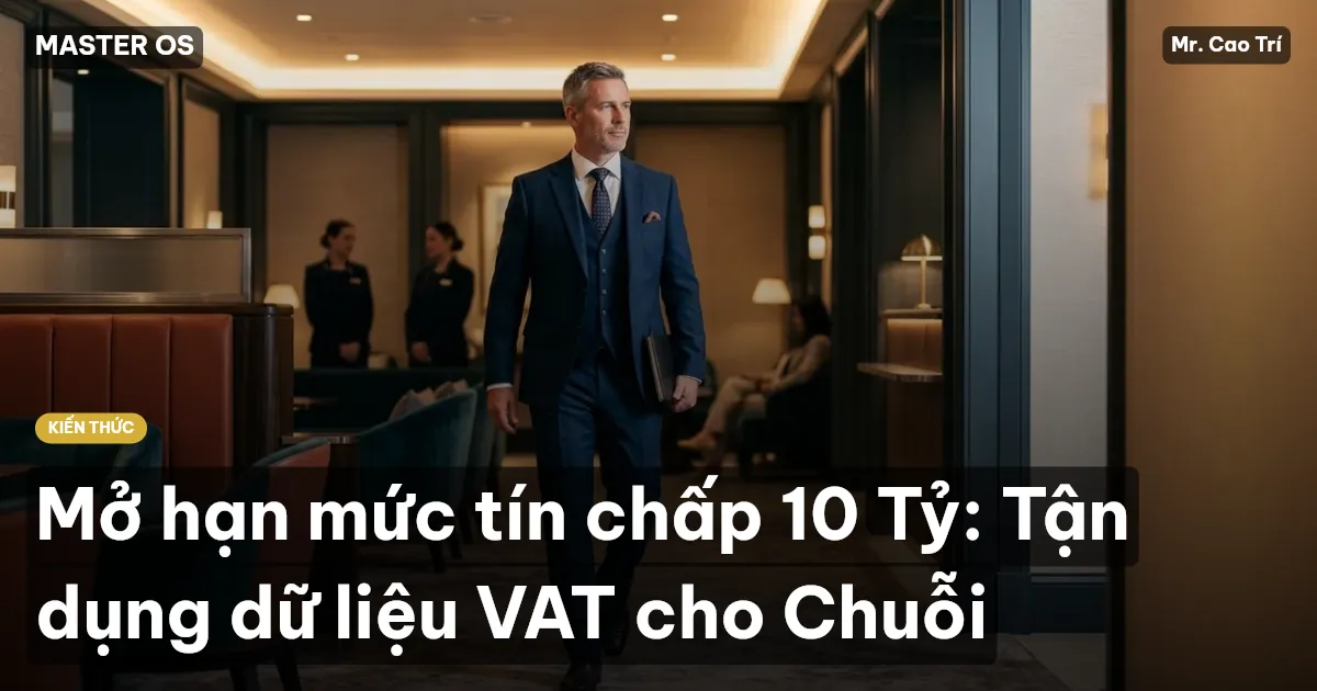 Mở hạn mức tín chấp 10 Tỷ: Tận dụng dữ liệu VAT cho Chuỗi