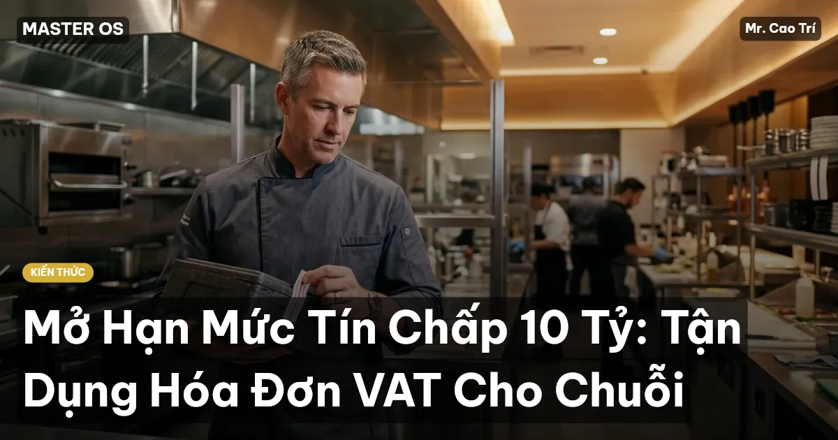 Mở Hạn Mức Tín Chấp 10 Tỷ: Tận Dụng Hóa Đơn VAT Cho Chuỗi