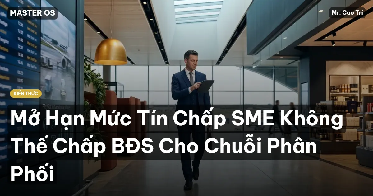 Mở Hạn Mức Tín Chấp SME Không Thế Chấp BĐS Cho Chuỗi Phân Phối