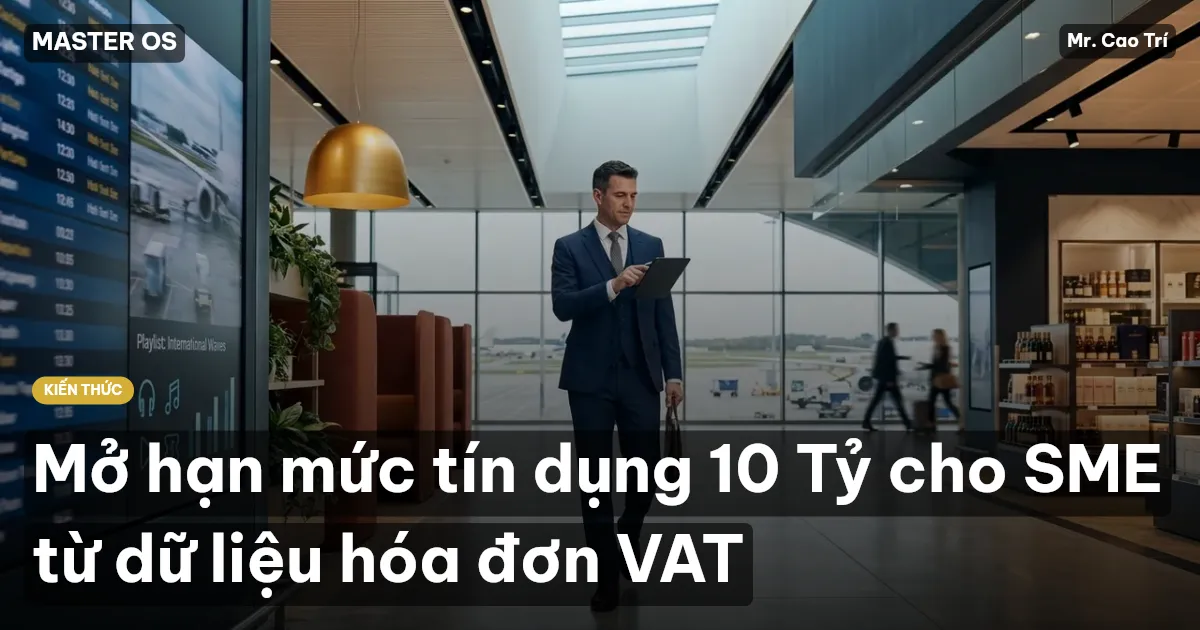 Mở hạn mức tín dụng 10 Tỷ cho SME từ dữ liệu hóa đơn VAT