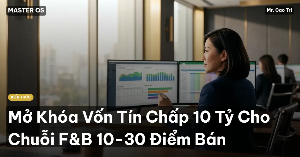 Mở Khóa Vốn Tín Chấp 10 Tỷ Cho Chuỗi F&B 10-30 Điểm Bán