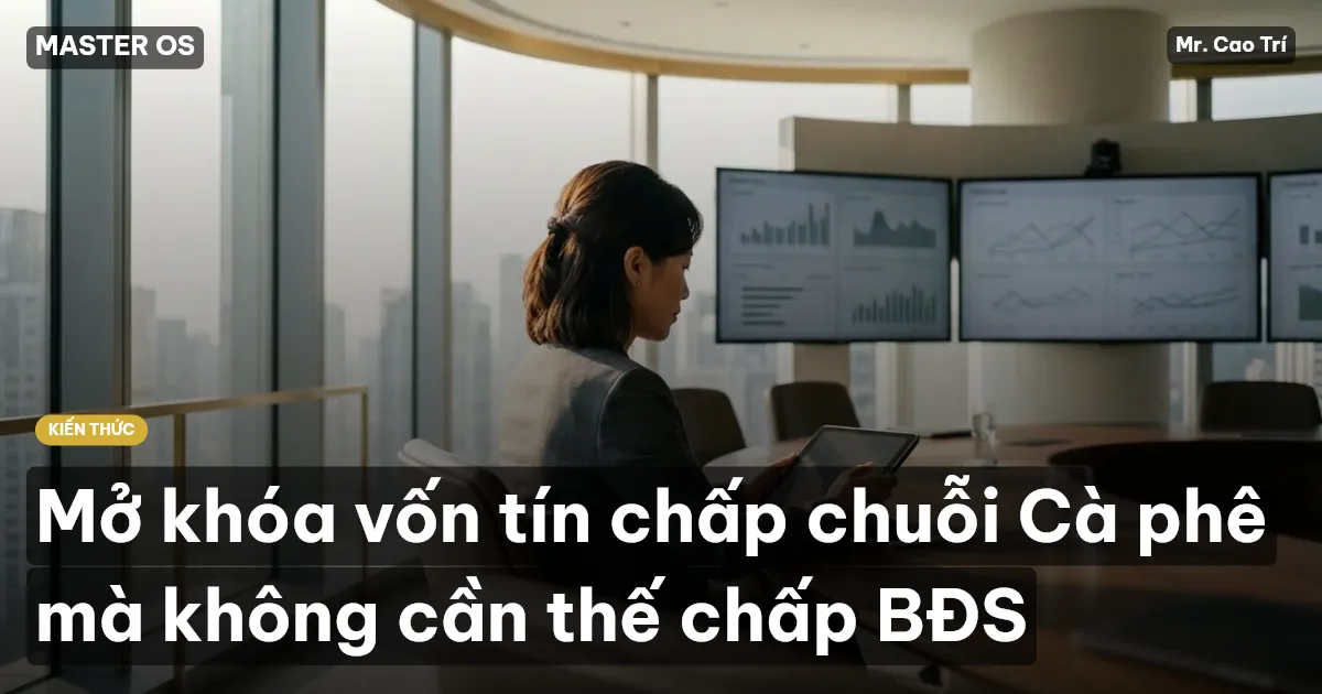 Mở khóa vốn tín chấp chuỗi Cà phê mà không cần thế chấp BĐS