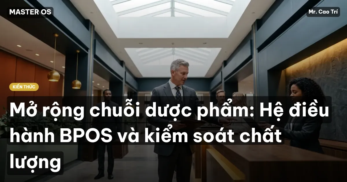 Mở rộng chuỗi dược phẩm: Hệ điều hành BPOS và kiểm soát chất lượng