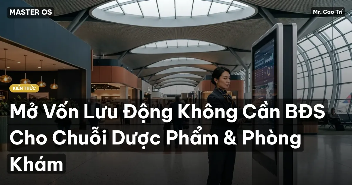 Mở Vốn Lưu Động Không Cần BĐS Cho Chuỗi Dược Phẩm & Phòng Khám