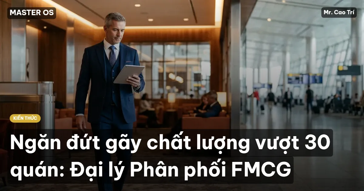 Ngăn đứt gãy chất lượng vượt 30 quán: Đại lý Phân phối FMCG