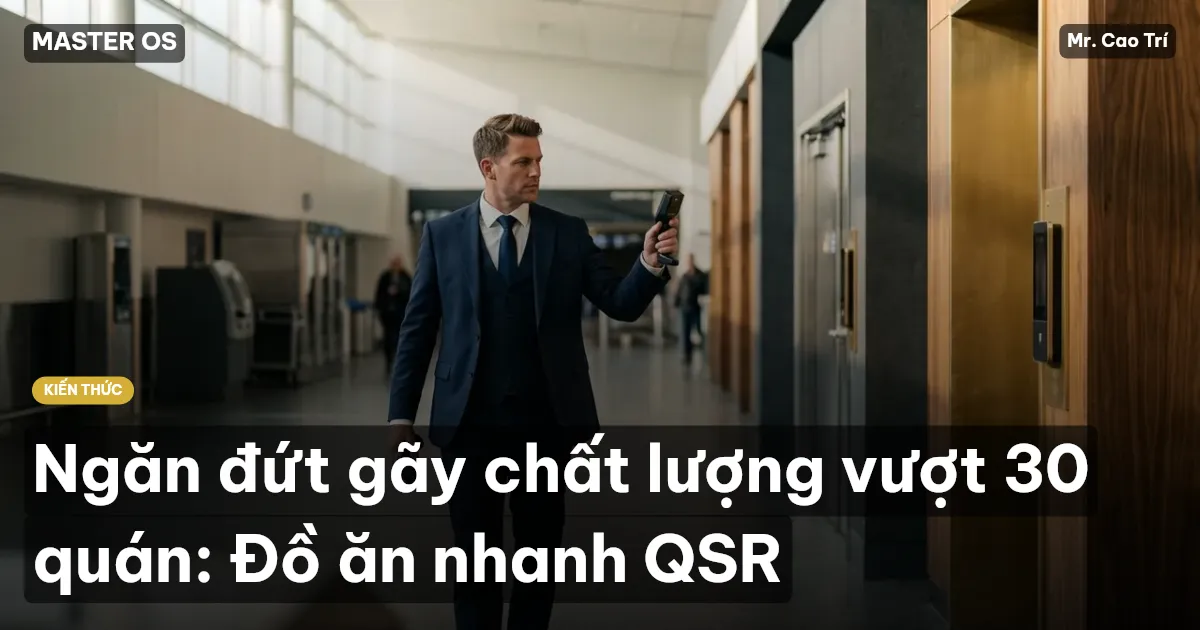 Ngăn đứt gãy chất lượng vượt 30 quán: Đồ ăn nhanh QSR