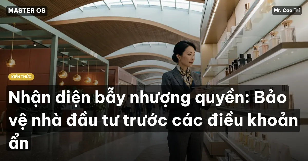 Nhận diện bẫy nhượng quyền: Bảo vệ nhà đầu tư trước các điều khoản ẩn
