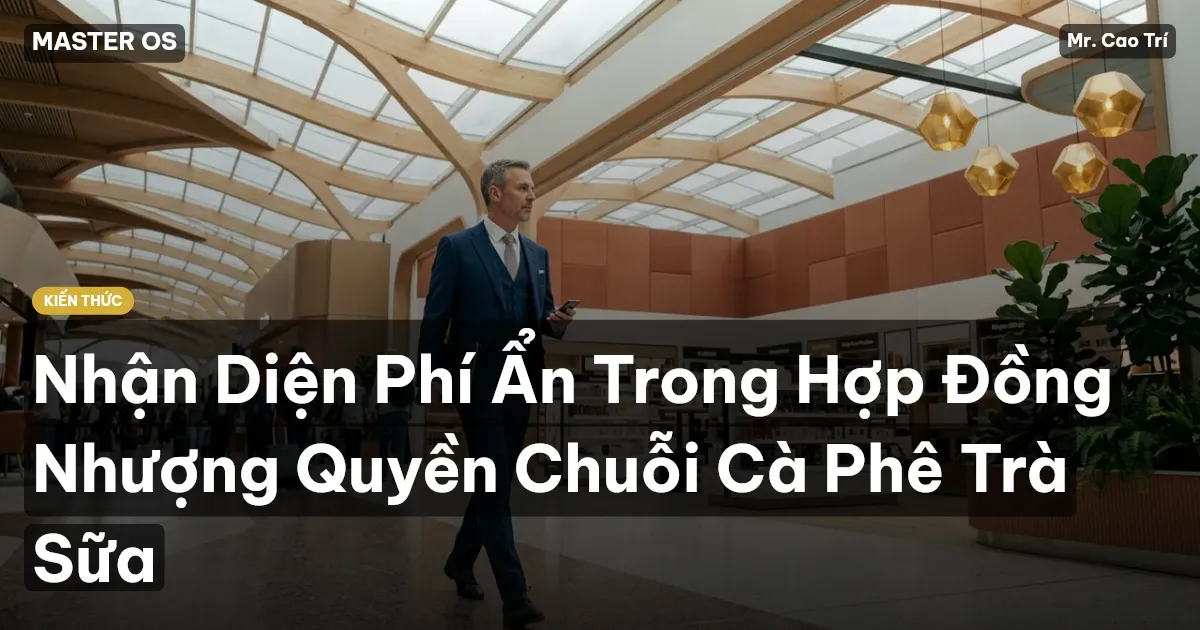 Nhận Diện Phí Ẩn Trong Hợp Đồng Nhượng Quyền Chuỗi Cà Phê Trà Sữa