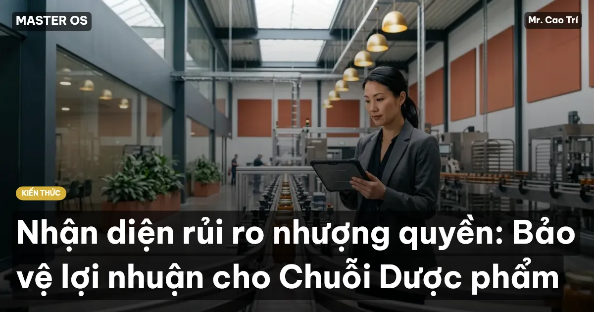 Nhận diện rủi ro nhượng quyền: Bảo vệ lợi nhuận cho Chuỗi Dược phẩm