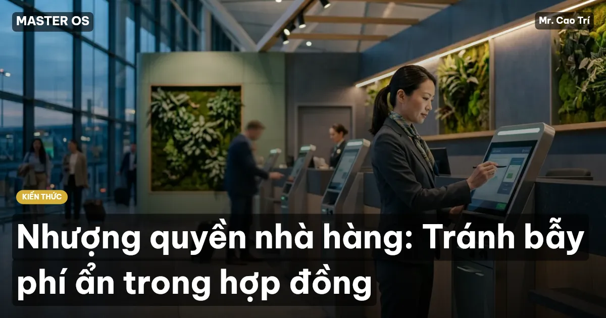 Nhượng quyền nhà hàng: Tránh bẫy phí ẩn trong hợp đồng