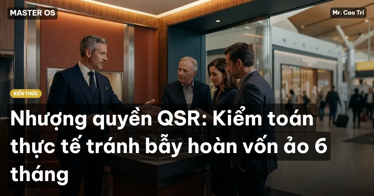 Nhượng quyền QSR: Kiểm toán thực tế tránh bẫy hoàn vốn ảo 6 tháng