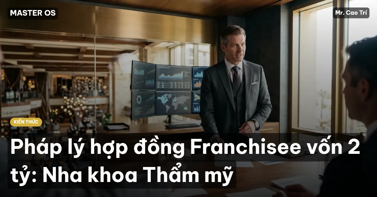 Pháp lý hợp đồng Franchisee vốn 2 tỷ: Nha khoa Thẩm mỹ