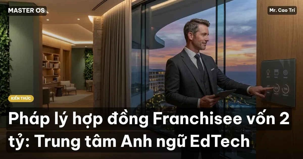 Pháp lý hợp đồng Franchisee vốn 2 tỷ: Trung tâm Anh ngữ EdTech