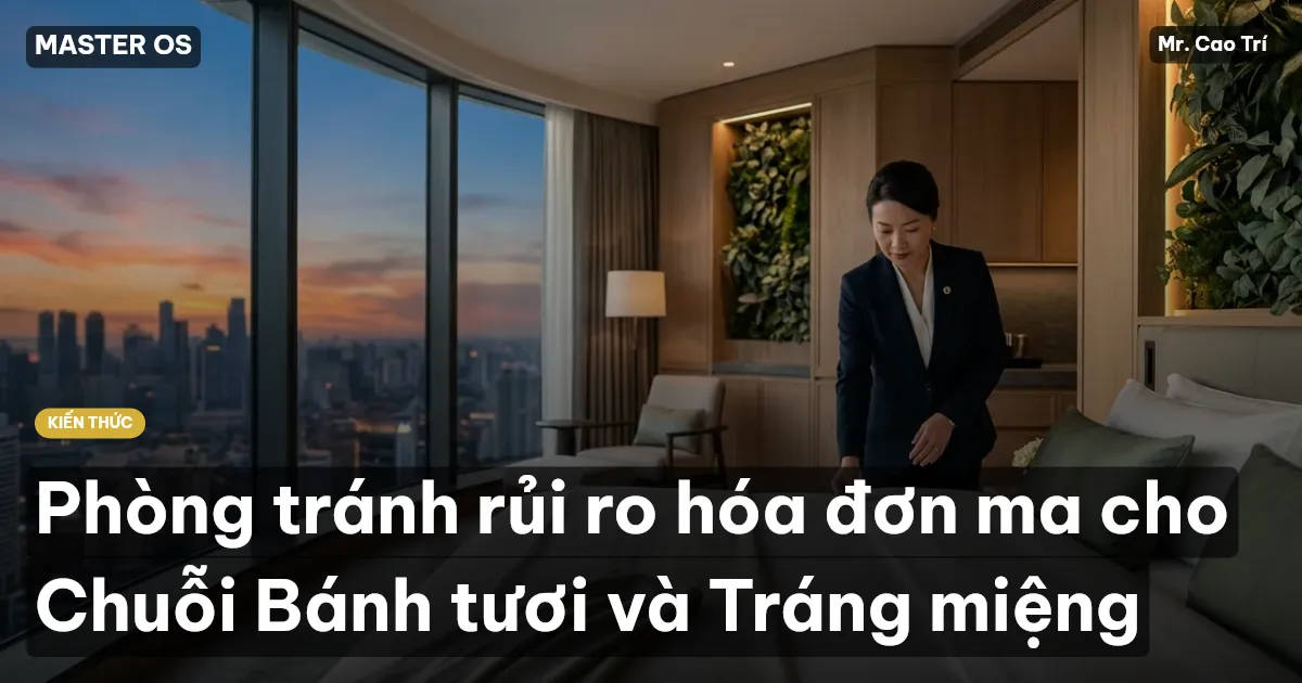 Phòng tránh rủi ro hóa đơn ma cho Chuỗi Bánh tươi và Tráng miệng