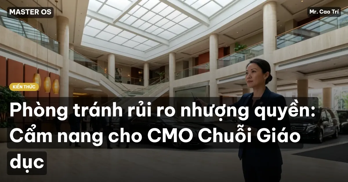 Phòng tránh rủi ro nhượng quyền: Cẩm nang cho CMO Chuỗi Giáo dục