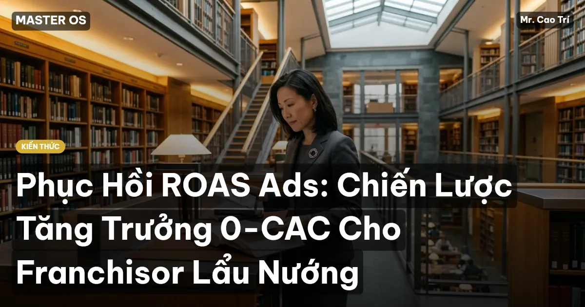 Phục Hồi ROAS Ads: Chiến Lược Tăng Trưởng 0-CAC Cho Franchisor Lẩu Nướng