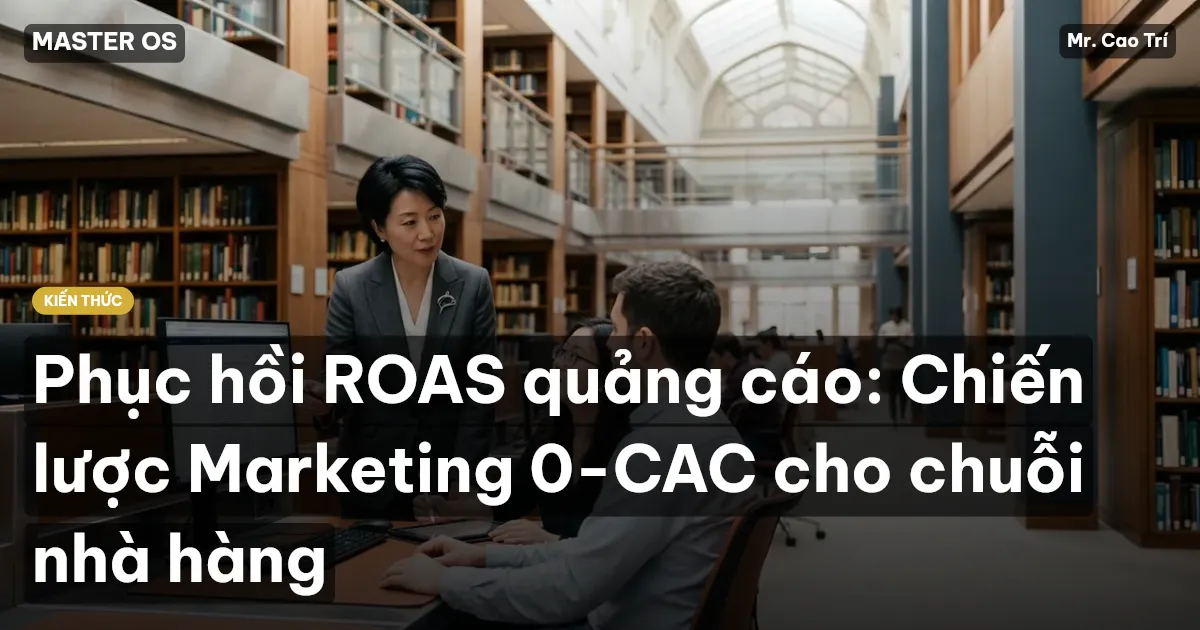 Phục hồi ROAS quảng cáo: Chiến lược Marketing 0-CAC cho chuỗi nhà hàng