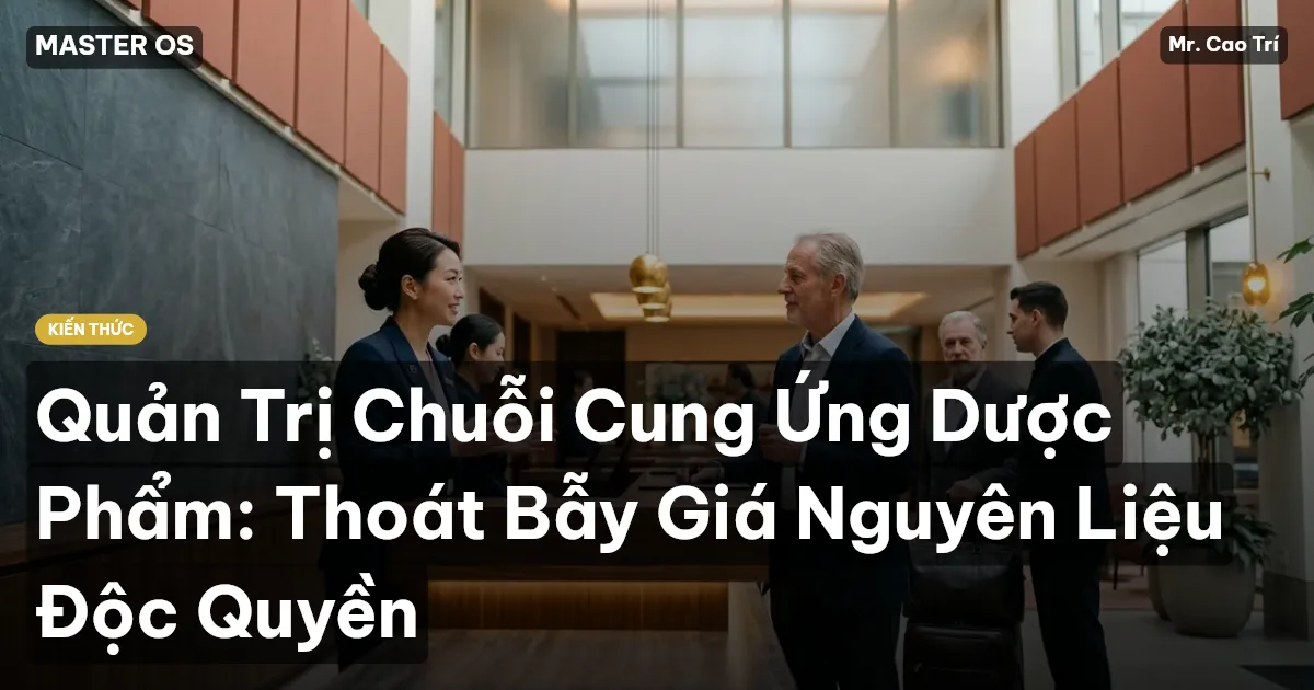 Quản Trị Chuỗi Cung Ứng Dược Phẩm: Thoát Bẫy Giá Nguyên Liệu Độc Quyền