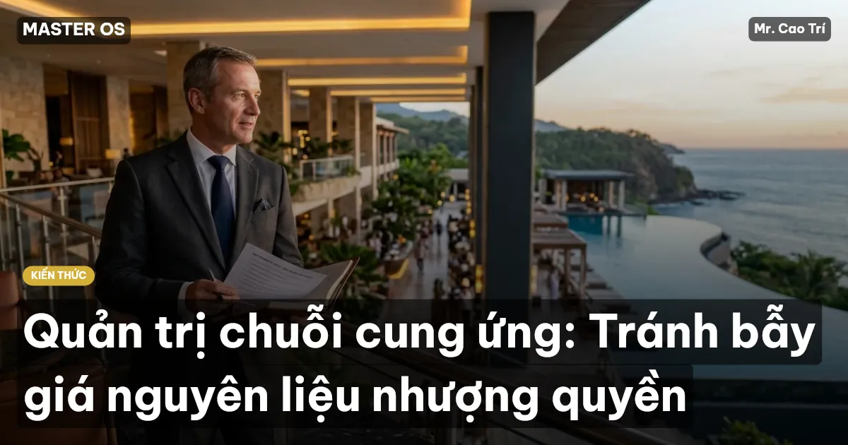Quản trị chuỗi cung ứng: Tránh bẫy giá nguyên liệu nhượng quyền
