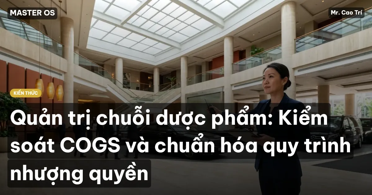 Quản trị chuỗi dược phẩm: Kiểm soát COGS và chuẩn hóa quy trình nhượng quyền