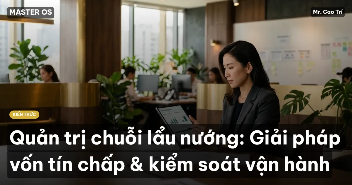 Quản trị chuỗi lẩu nướng: Giải pháp vốn tín chấp & kiểm soát vận hành