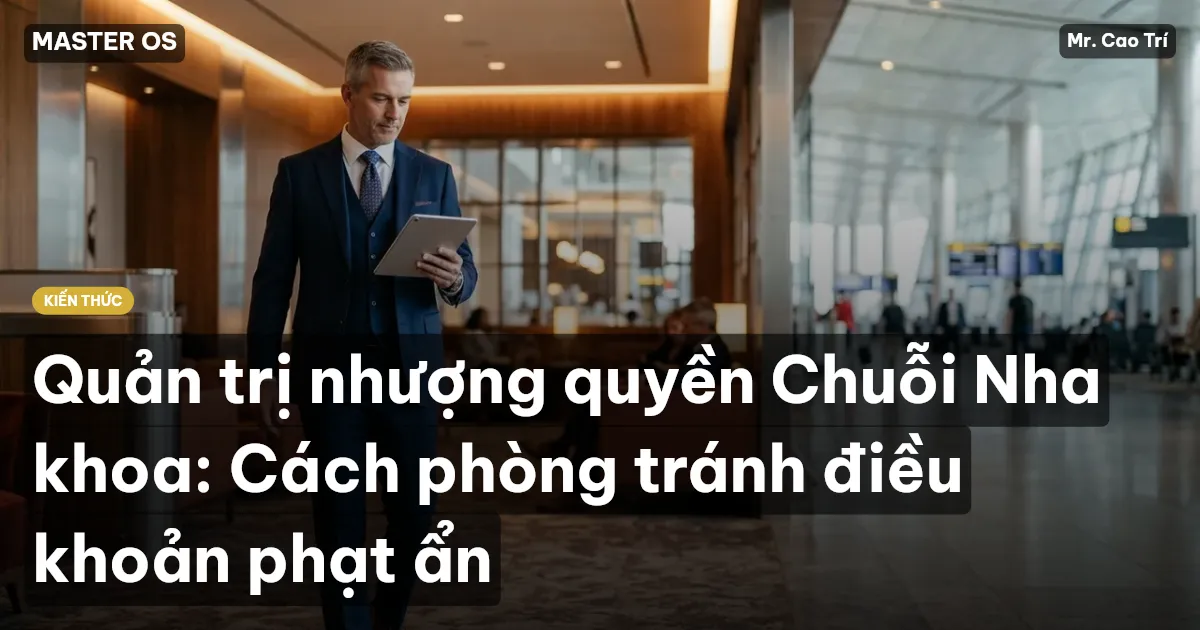 Quản trị nhượng quyền Chuỗi Nha khoa: Cách phòng tránh điều khoản phạt ẩn