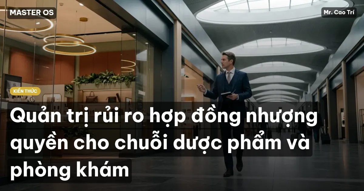 Quản trị rủi ro hợp đồng nhượng quyền cho chuỗi dược phẩm và phòng khám
