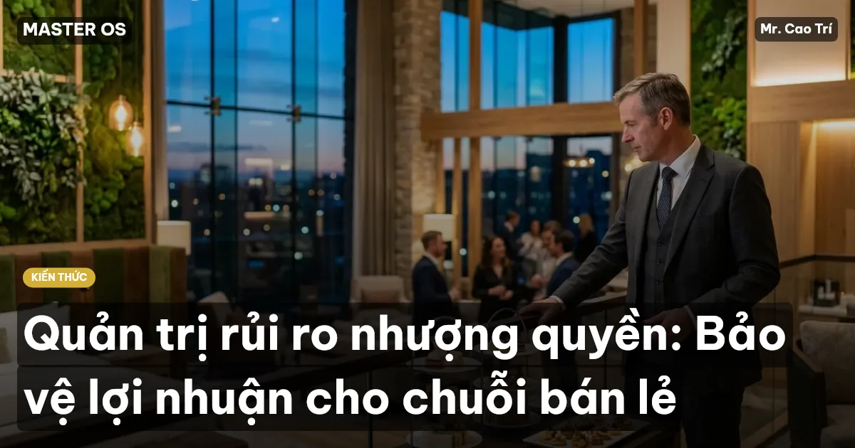 Quản trị rủi ro nhượng quyền: Bảo vệ lợi nhuận cho chuỗi bán lẻ
