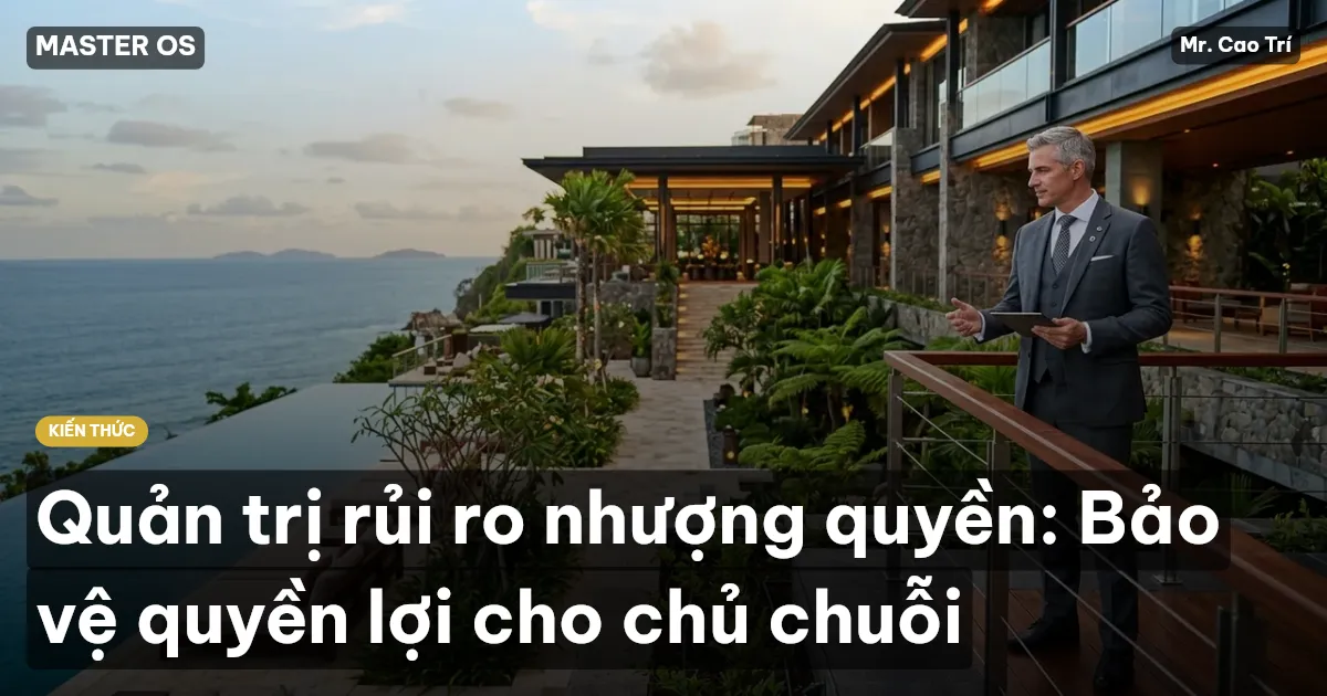 Quản trị rủi ro nhượng quyền: Bảo vệ quyền lợi cho chủ chuỗi
