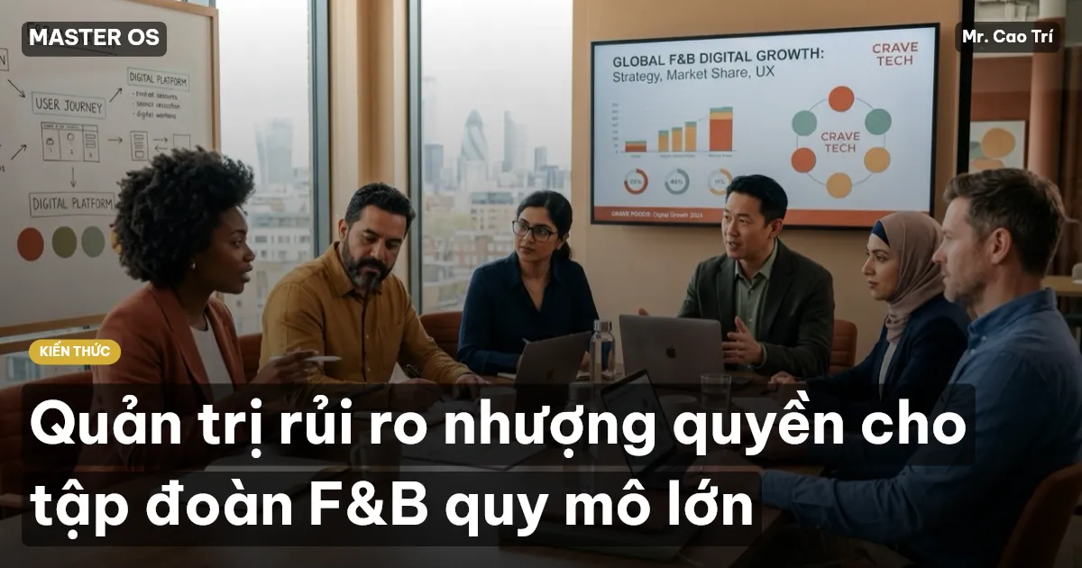 Quản trị rủi ro nhượng quyền cho tập đoàn F&B quy mô lớn
