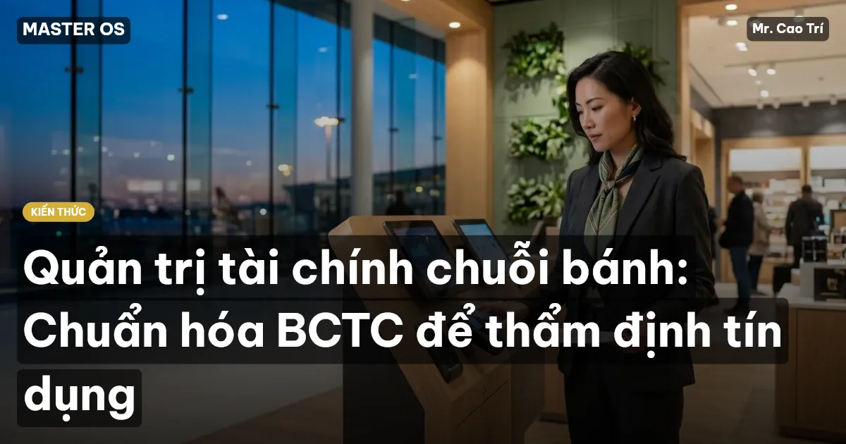 Quản trị tài chính chuỗi bánh: Chuẩn hóa BCTC để thẩm định tín dụng
