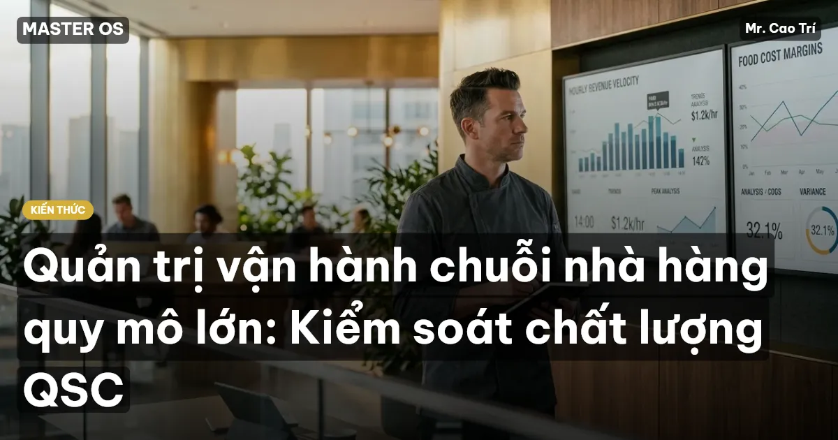 Quản trị vận hành chuỗi nhà hàng quy mô lớn: Kiểm soát chất lượng QSC