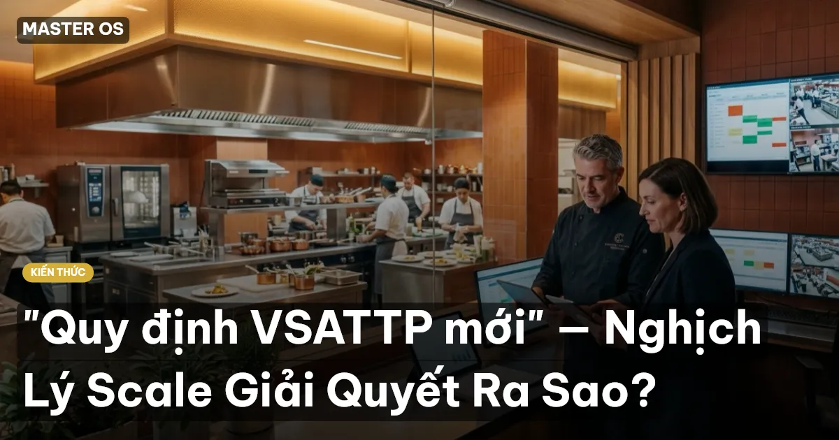 "Quy định VSATTP mới" — Nghịch Lý Scale Giải Quyết Ra Sao?