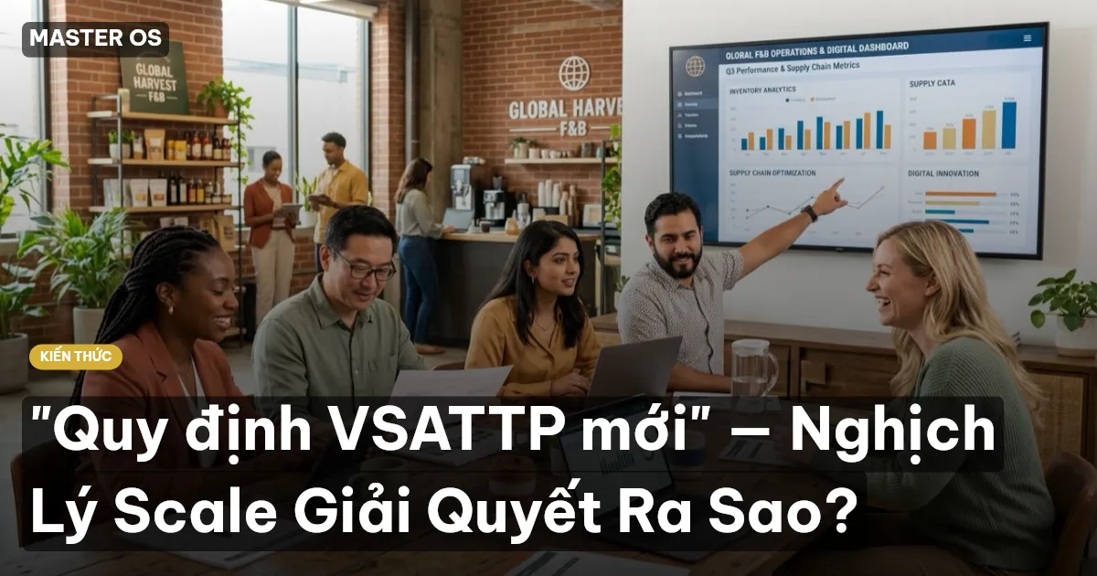 "Quy định VSATTP mới" — Nghịch Lý Scale Giải Quyết Ra Sao?
