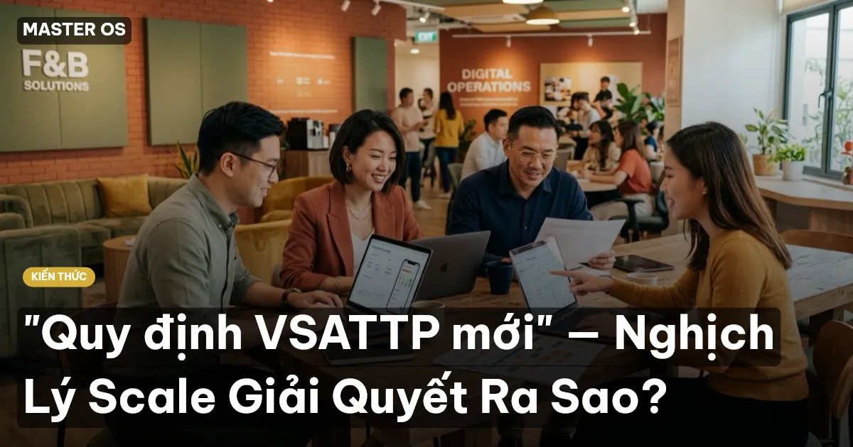 "Quy định VSATTP mới" — Nghịch Lý Scale Giải Quyết Ra Sao?