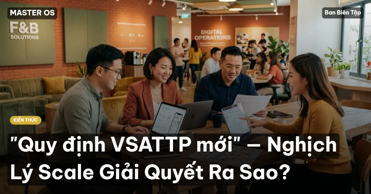 "Quy định VSATTP mới" — Nghịch Lý Scale Giải Quyết Ra Sao?