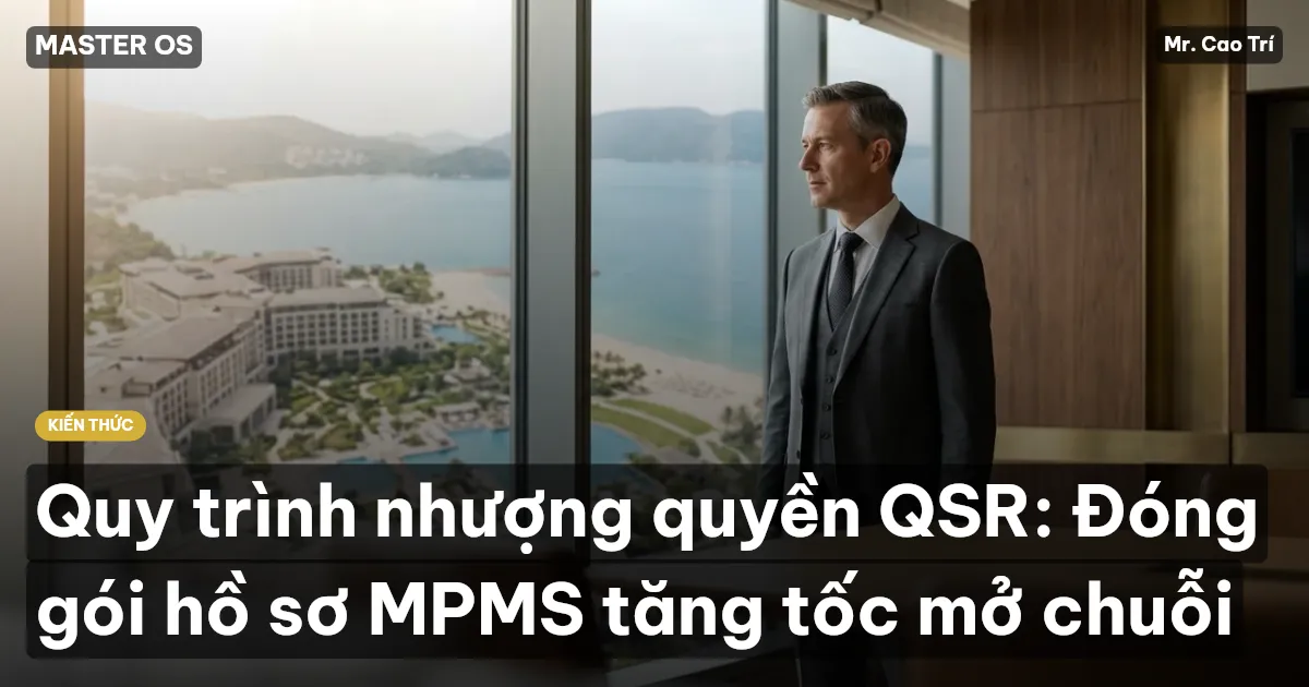 Quy trình nhượng quyền QSR: Đóng gói hồ sơ MPMS tăng tốc mở chuỗi