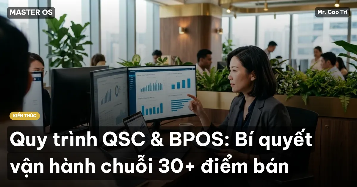 Quy trình QSC & BPOS: Bí quyết vận hành chuỗi 30+ điểm bán