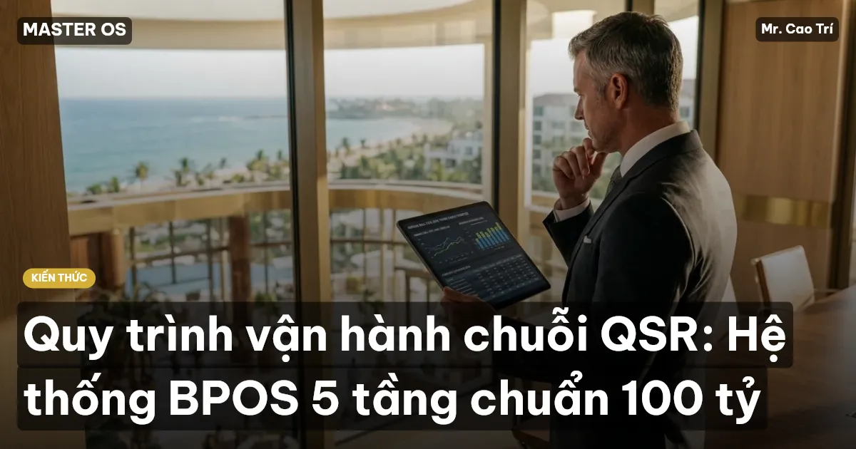 Quy trình vận hành chuỗi QSR: Hệ thống BPOS 5 tầng chuẩn 100 tỷ