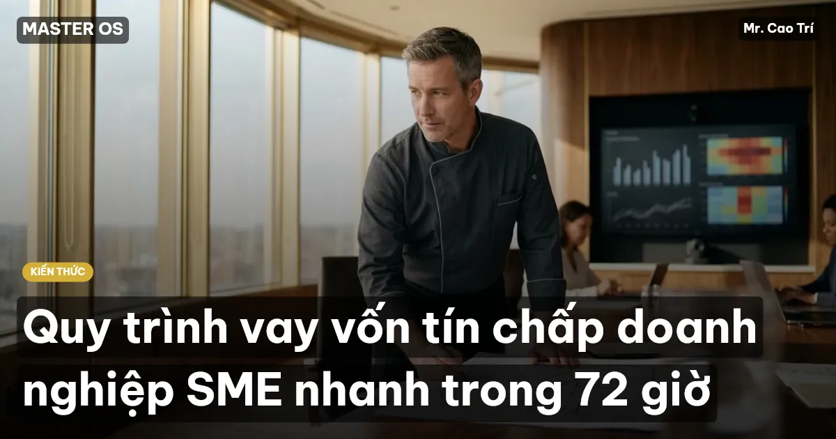 Quy trình vay vốn tín chấp doanh nghiệp SME nhanh trong 72 giờ