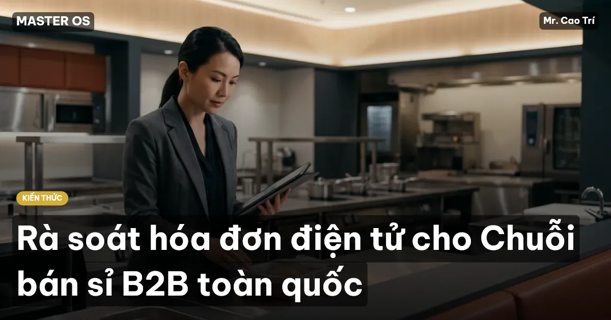 Rà soát hóa đơn điện tử cho Chuỗi bán sỉ B2B toàn quốc