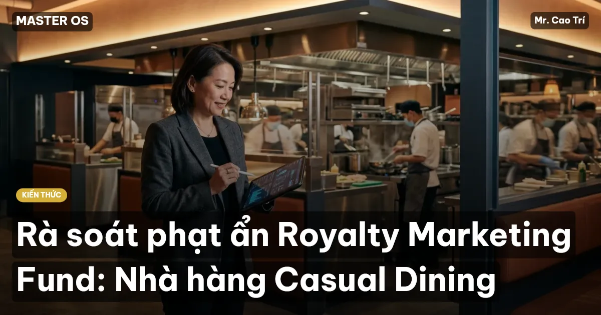 Rà soát phạt ẩn Royalty Marketing Fund: Nhà hàng Casual Dining